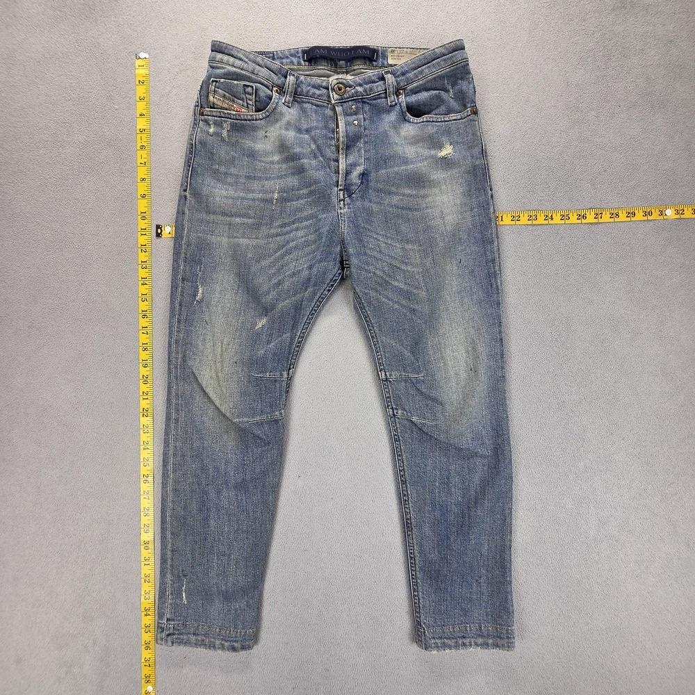 Diesel Jeans Womens Blue Eazee Relaxed Boyfriend‎ Stretch 0828W Fits 30x24